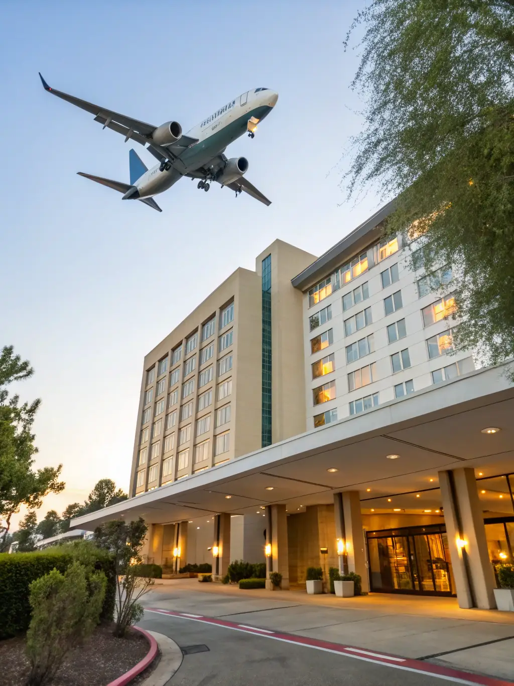A high-angle, brightly lit photograph of an aircraft taking off, symbolizing improved dispatch reliability through optimized maintenance control.
