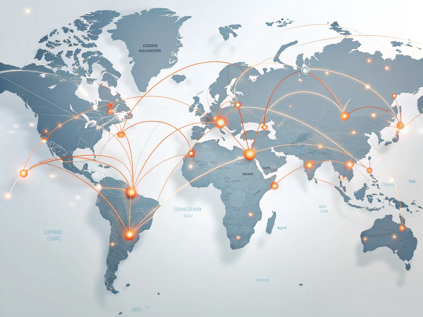 A photo illustrating AviComply's global network, perhaps a world map with pins indicating locations where they have provided consulting services. The image should convey the firm's international reach and experience.
